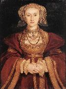 HOLBEIN, Hans the Younger Portrait of Anne of Cleves sf Sweden oil painting artist